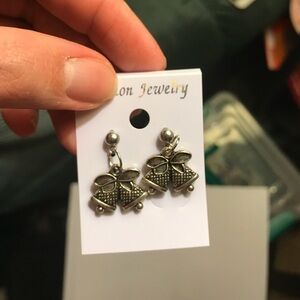 Bell stud metal earrings